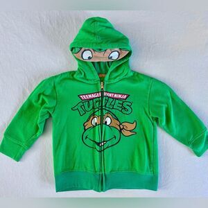Teenage Mutant Ninja Turtles Hoodie Size 2-3T – Sweatshirt with Character Hood